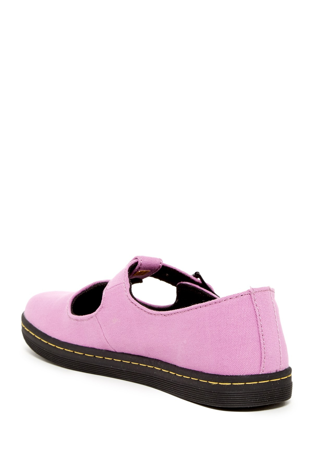 Dr. Martens Canvas Woolwich T-strap Mary Jane (unisex) in Purple - Lyst